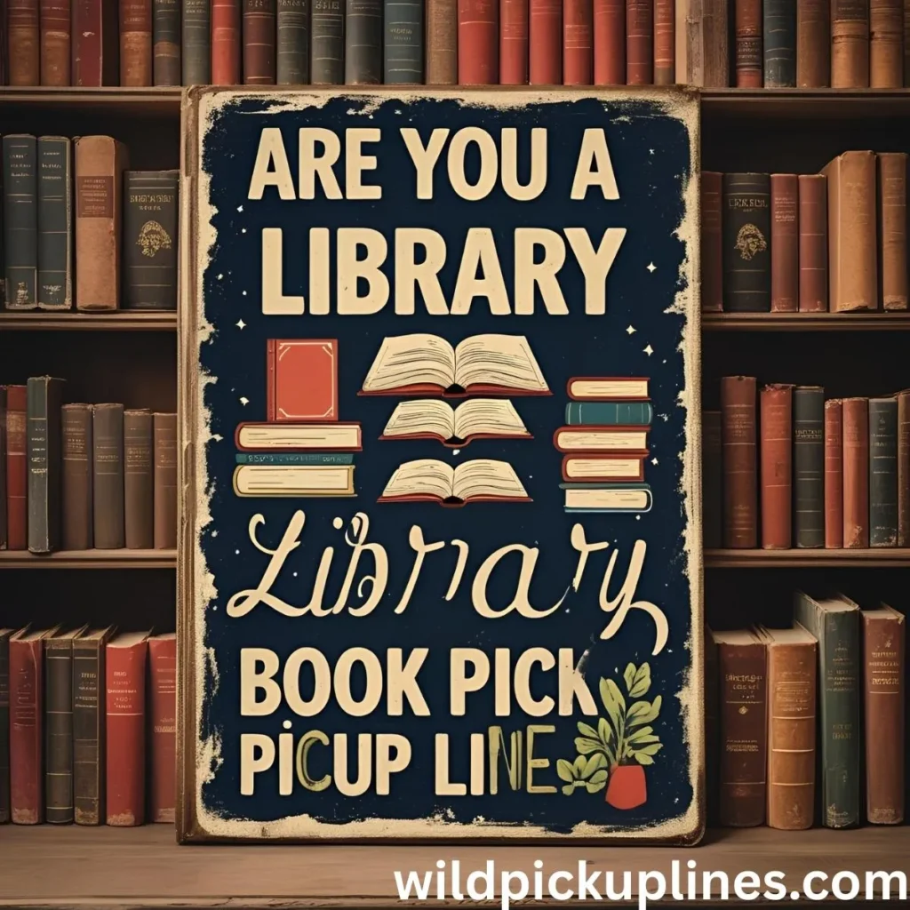 Are You a Library Book Pick Up Lines