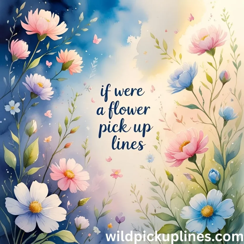 If You Were a Flower Pick Up Lines