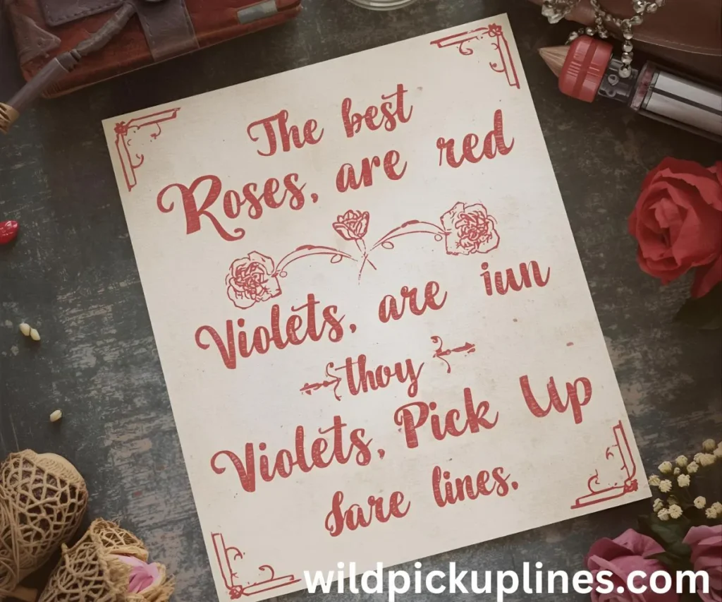 The Best Roses Are Red Violets Are Blue Pick Up Lines