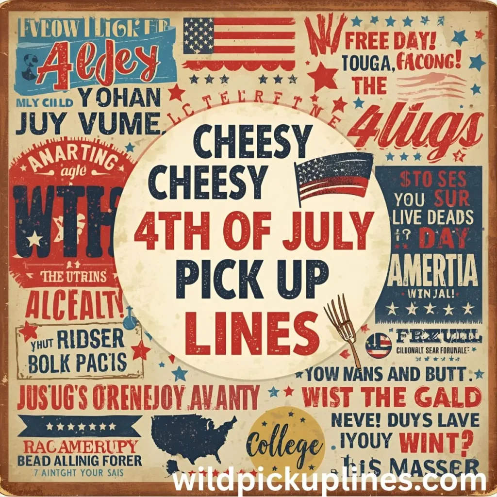 Cheesy 4th Of July Pick Up Lines