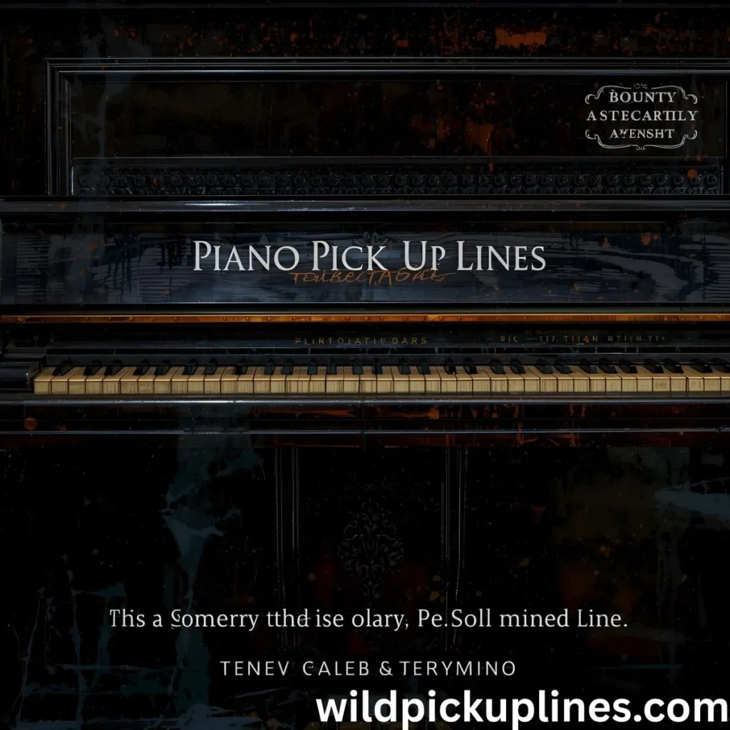 Dirty Piano Pick Up Lines