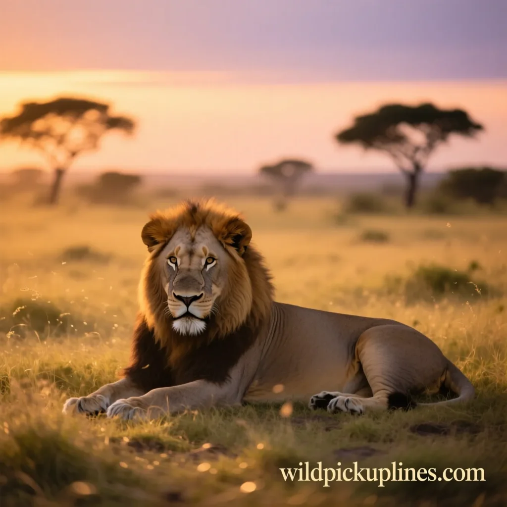 Aesthetic Lion Pick Up Lines