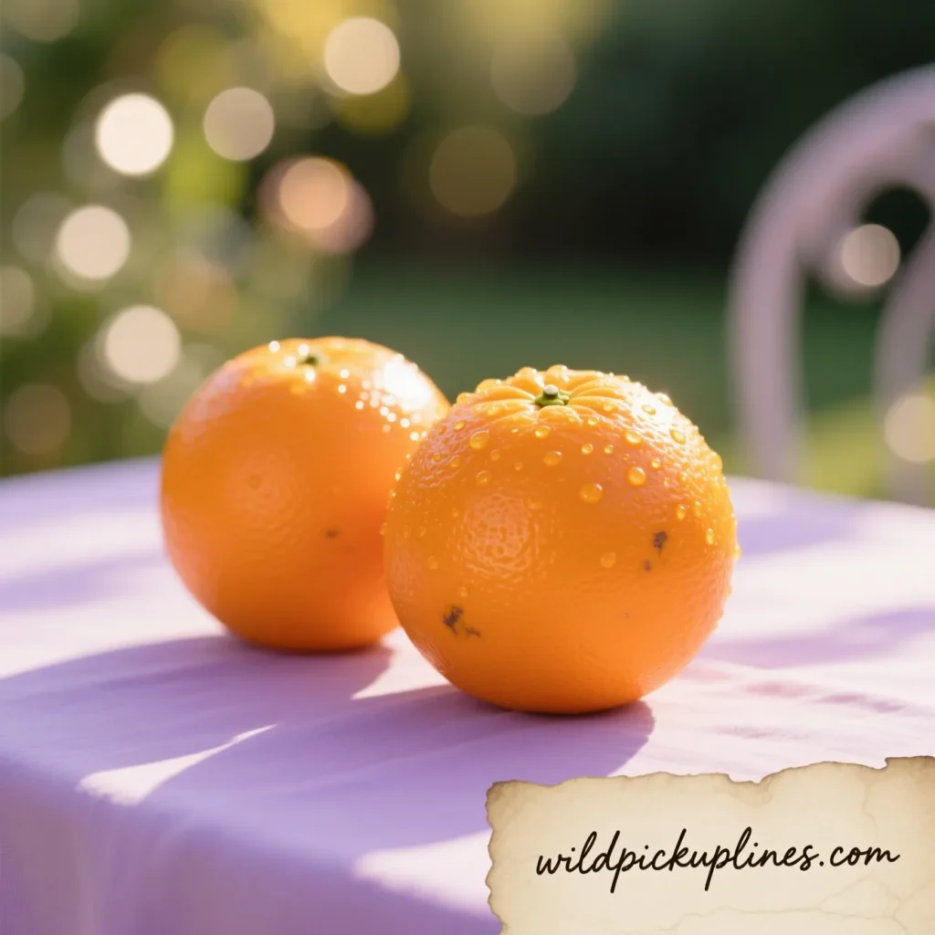 Aesthetic Orange Pickup Lines 