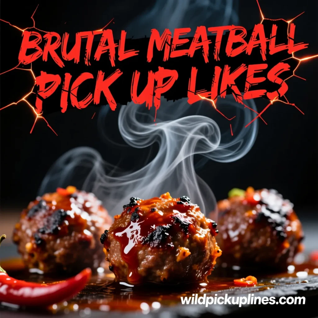 Brutal Meatball Pick Up Lines