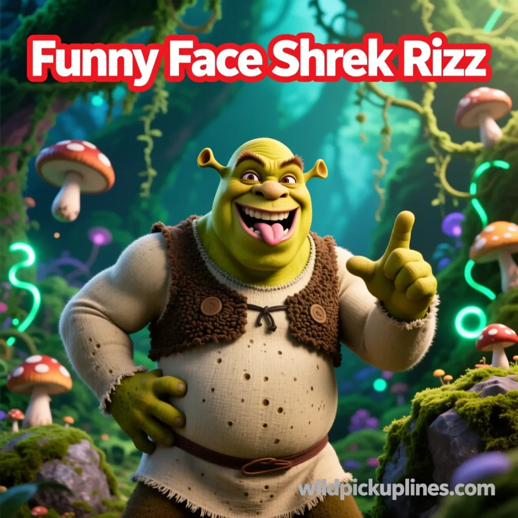  Funny Face Shrek Rizz