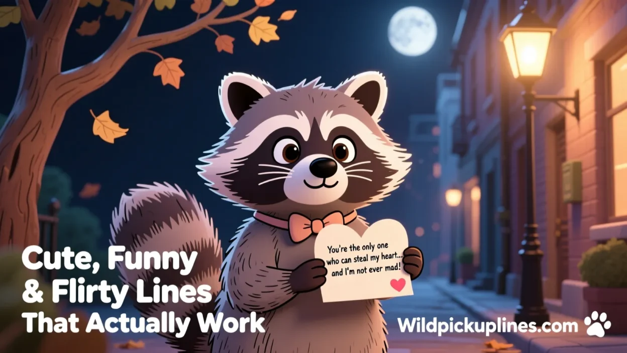 Raccoon Pick up Lines